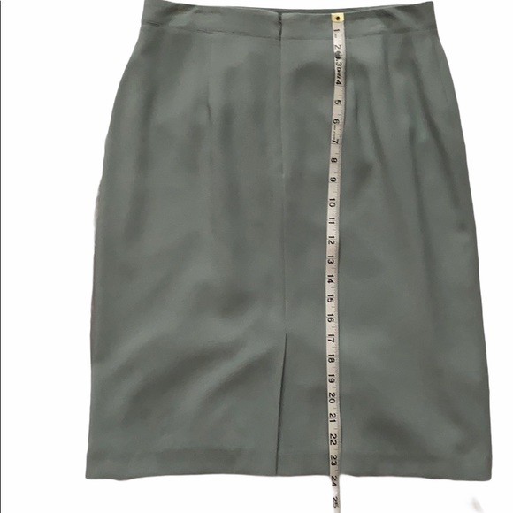 Mint Green Lined A Line Skirt 12P - Picture 8 of 8
